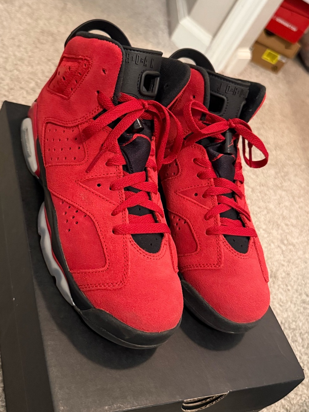 Jordan 6 Varsity Red/Black size US 6.5Y #basketball #retro